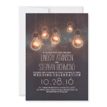 luces románticas vintage de boda romántica invitac