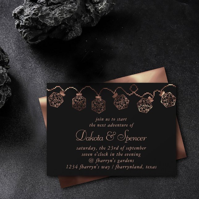 Invitación Luces RPG | Dígito de la fantasía del cobre Tablet (Subido por el creador)