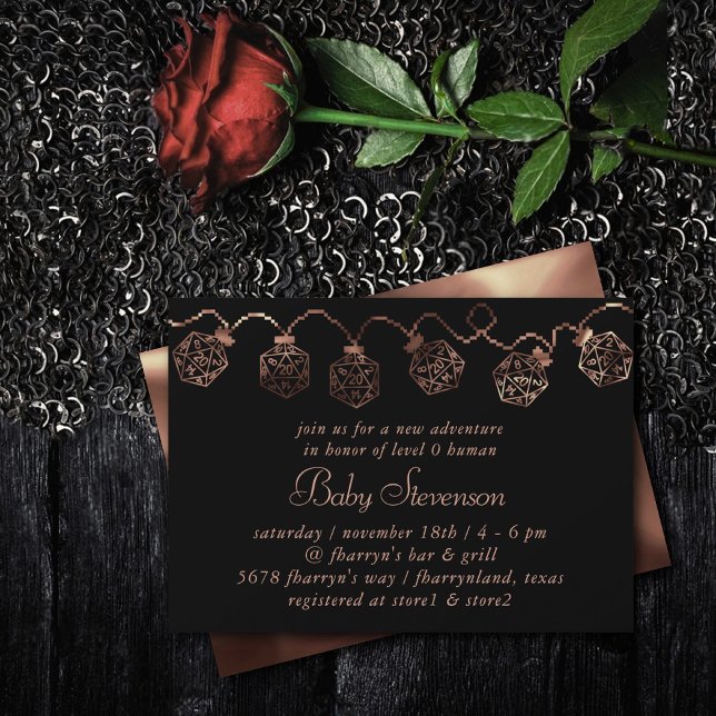 Invitación Luces RPG | Dígito de la fantasía del cobre Tablet (Subido por el creador)