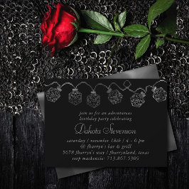 Invitación Luces RPG | Fantasy Retro Tabletop PnP Gamer Dice