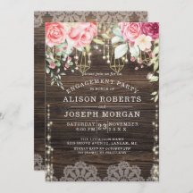 Luces Rustic Wood Floral String Engagement