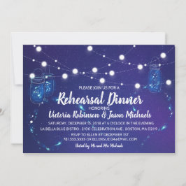 Invitación Luces rústicas de campo jarrones de máscaras Ensay