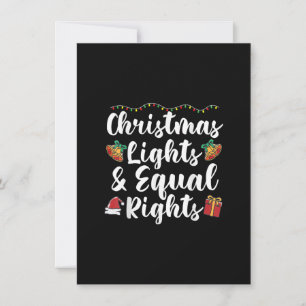 Invitación Luces y derechos iguales para los navidades