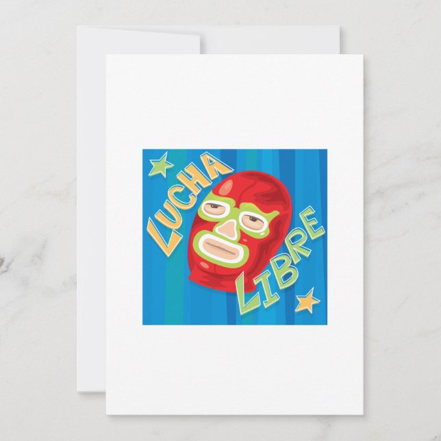 Invitación Lucha libre (Anverso)