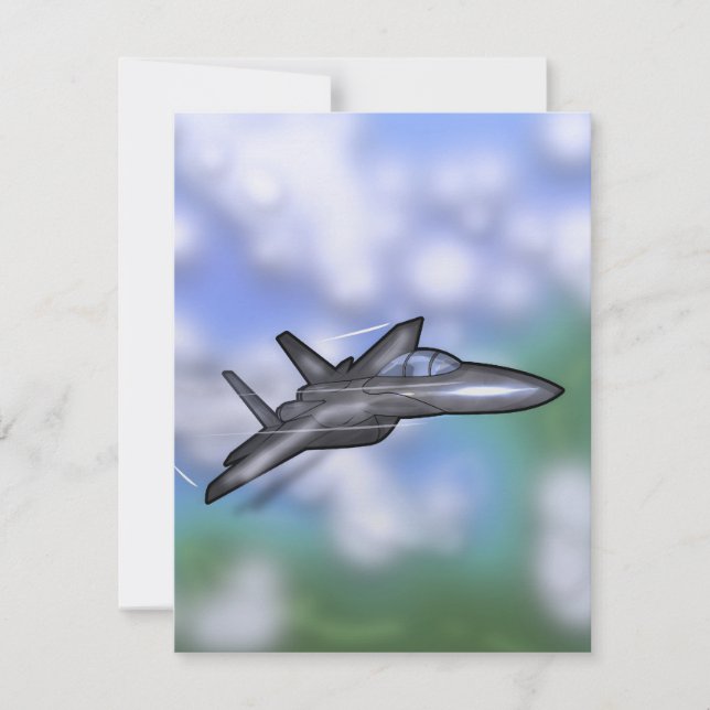Invitación Luchador F-15 (Anverso)