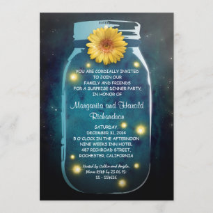 Invitación Luciérnagas y aniversario musical de Mason Jar