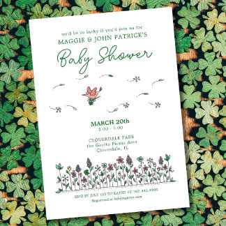 Invitación Lucky Bird Baby Shower