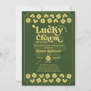 Invitación Lucky Charm st Patrick's day baby ducha