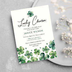 Invitación Lucky Charm St. Patrick's Day Baby Shower