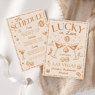 Invitación Lucky In Love Bachelorette Weekend