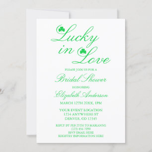 Invitación Lucky In Love Bridal Shower