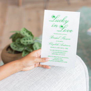 Invitación Lucky In Love Bridal Shower