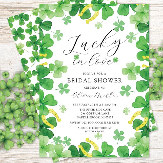 Invitación Lucky In Love Bridal Shower (Subido por el creador)