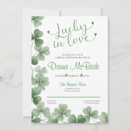 Invitación Lucky in Love Bridal Shower Invitation