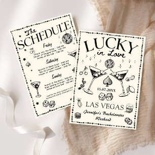 Invitación Lucky In Love Casino Bachelorette Weekend