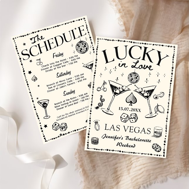 Invitación Lucky In Love Casino Bachelorette Weekend (Subido por el creador)