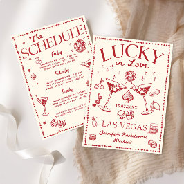 Invitación Lucky In Love Casino Bachelorette Weekend