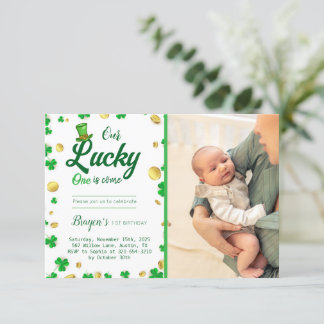 Invitación Lucky Little One - Baby Shower del Día de San Patr