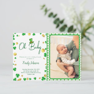 Invitación Lucky Little One - Baby Shower del Día de San Patr