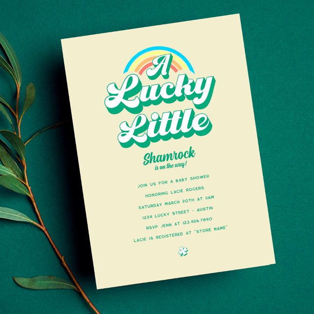 Invitación Lucky Little Shamrock Baby Shower (Subido por el creador)