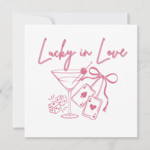 Invitación Lucky Love Vegas Casino Bachelorette Bridal Party
