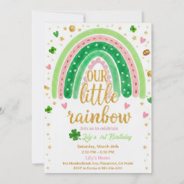 Invitación Lucky One 1st Birthday Invitation