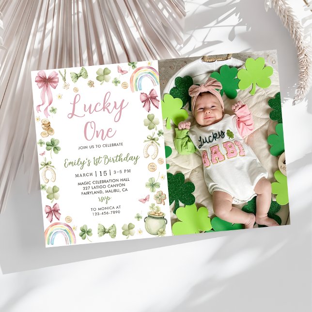 Invitación Lucky One 1st Birthday St Patrick's Invitation (Subido por el creador)