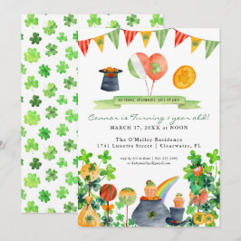 Invitación Lucky One | Cumpleaños del primer día de San Patri