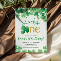 Lucky One Shamrock 1er cumpleaños