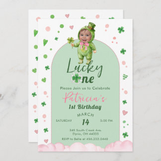Invitación Lucky One St Patrick Birthday Photo