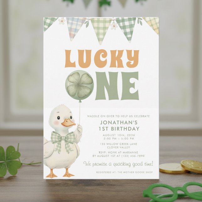 Invitación Lucky One St. Patrick's Day First Birthday (Subido por el creador)