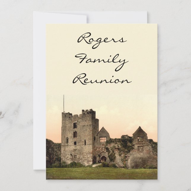 Invitación Ludlow Castle II, Shropshire, Inglaterra (Anverso)