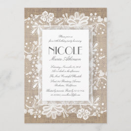 Invitación Lugar floral y fiesta de cumpleaños elegante Burla