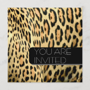 Invitación Lugares leopardo