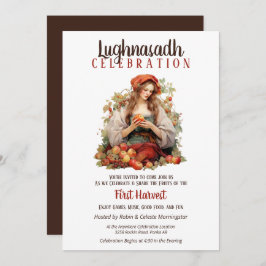 Invitación Lughnasadh Fall Harvest Fiesta Apple Lady