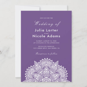 Invitación Lujo metálico geométrico brillante boda