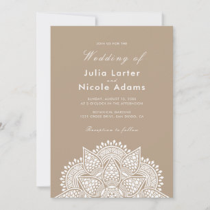 Invitación Lujo metálico geométrico brillante boda