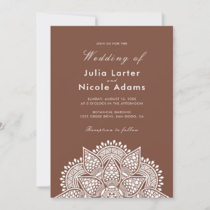 Invitación Lujo metálico geométrico brillante boda