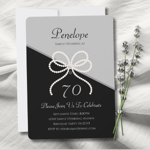 Invitación Lujo Moderno Simplemente Impresionante Cumpleaños 
