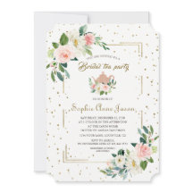 Lujo Rubor Floral Gold Purpurina Bridal Shower