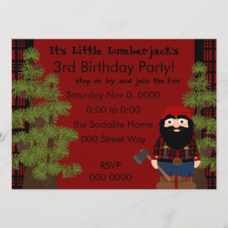 Invitación Lumberjack Gnome