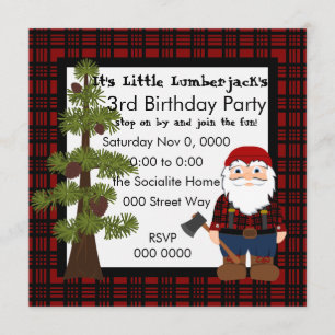 Invitación Lumberjack Gnome