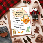 Invitación Lumberjack Kids Gingham Birthday Party Photo<br><div class="desc">¡Flannel para divertirse con esta adorable invitación a la fiesta de cumpleaños con tema de leñadores! Con un leñador lúdico, animales de bosque y un acogedor patrón de gingham rojo en la parte trasera, este diseño es perfecto para celebraciones al aire libre o rústicas. Personalizable total con los detalles de...</div>