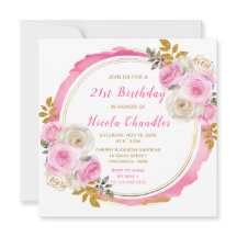 Luminosa Fiesta de Cumpleaños de Flores Elegantes 