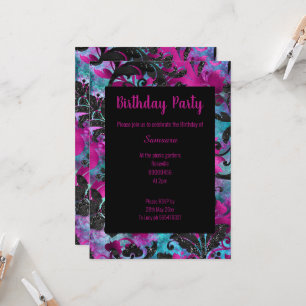INVITACIÓN LUMINOSO CUMPLEAÑOS TROPICALES