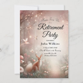 Invitación Luminoso reino forestal de espuma y florecimiento