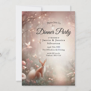 Invitación Luminoso reino forestal de espuma y florecimiento