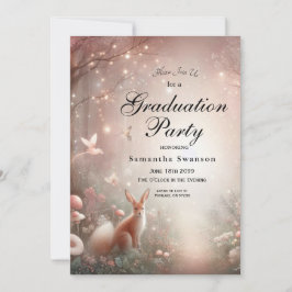 Invitación Luminoso reino forestal de espuma y florecimiento