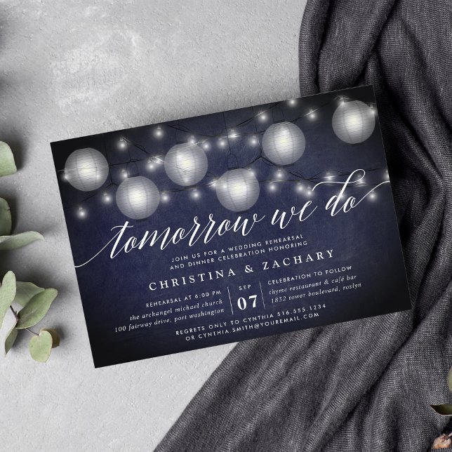 Invitación Luminous Evening | Rehearsal Dinner Invitation (Subido por el creador)