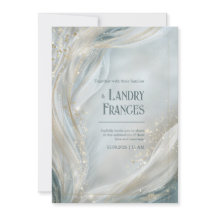 Luminous Gold Line Fluid Marble Wedding